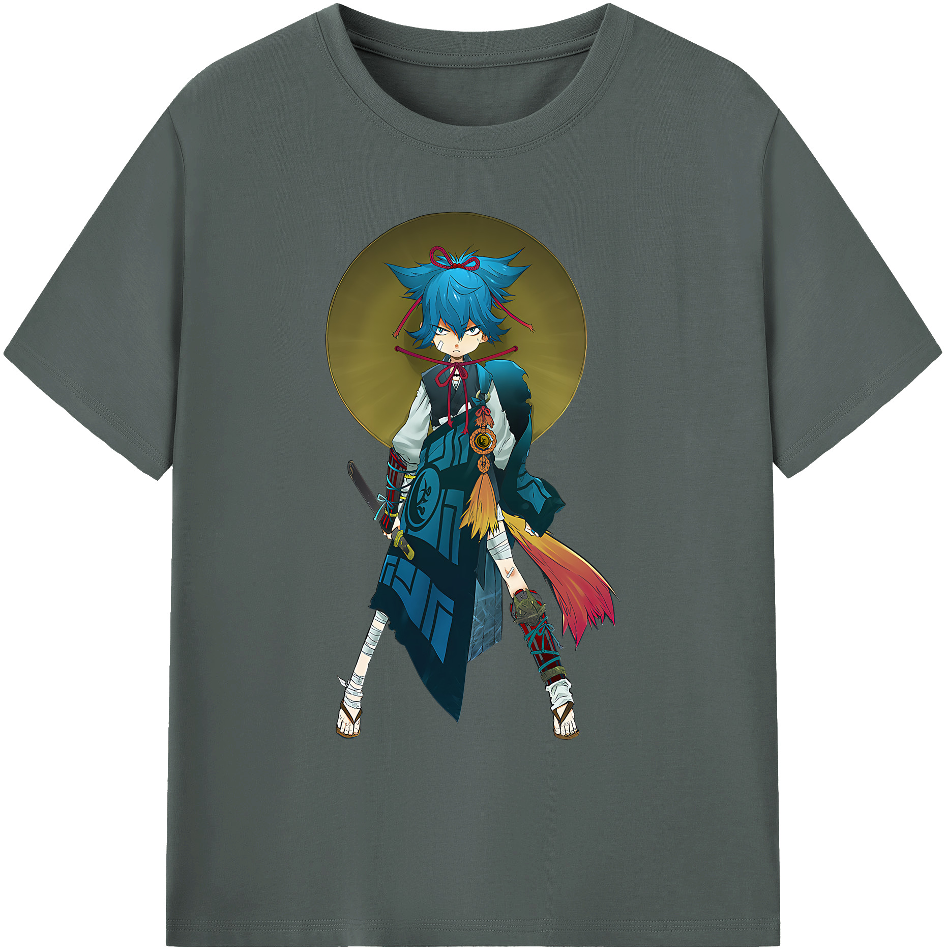 （画像用） 刀剣乱舞 Touken Ranbu 綿100％ メンズ半袖Tシャツ｜肌触りやわらか＆通気性